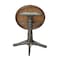 International Concepts Round 36 in Rd top ped table, 12 in leaf, 42.1 inh, bar Height, Hickory/Washed Coal, 36 W, 48 L, Wood K45-36RXT-27B-6B-2 - alternate 2